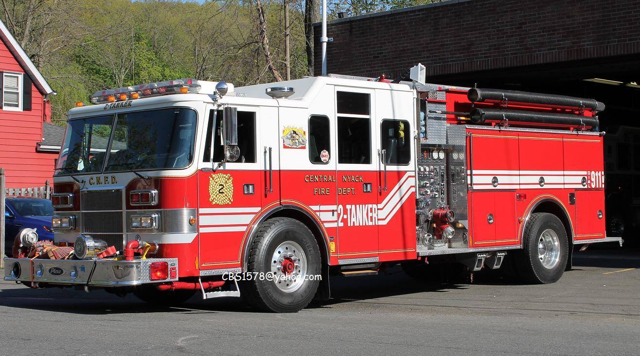 CENTRAL NYACK FIRE, NYACK NY | DUTY-BUILT® CUSTOM EMBROIDERED SWIVEL FIREFIGHTER BAR STOOLS