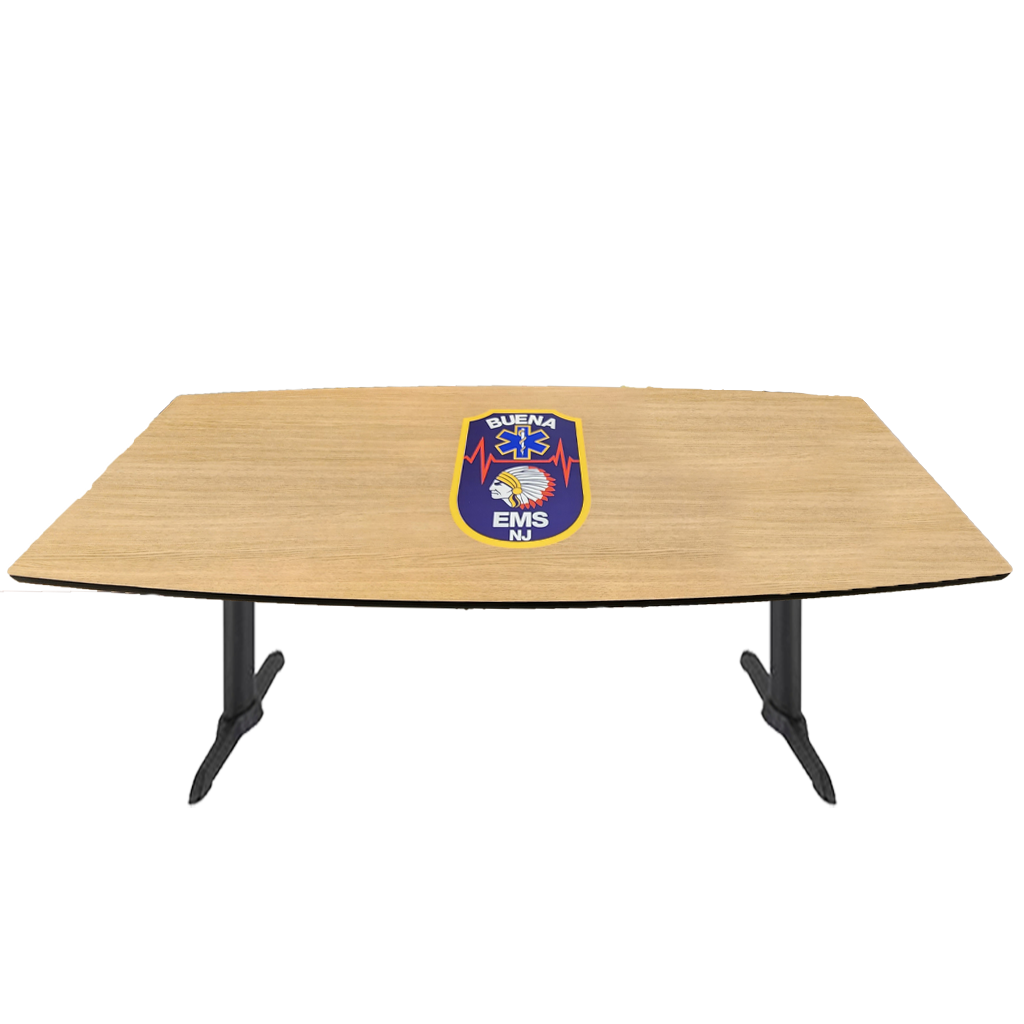 Custom Laminate-Top Firehouse Conference/Dining Table