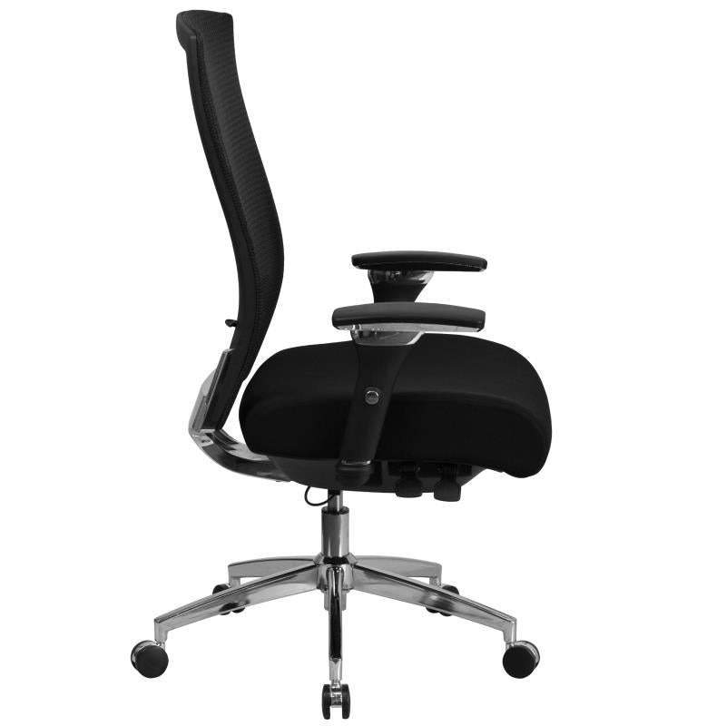Duty-Built® HD 300 lb. Rated Mesh Multifunction Office Chair w/Seat Slider