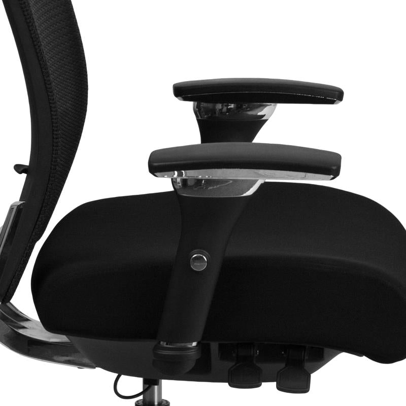 Duty-Built® HD 300 lb. Rated Mesh Multifunction Office Chair w/Seat Slider