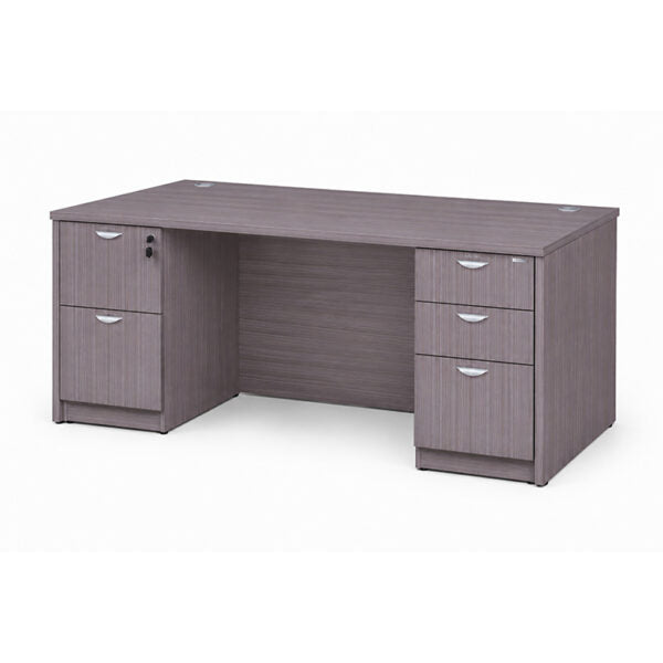 Commercial Office Desk: 66"x30" with Box/Box/File and File/File Pedestals