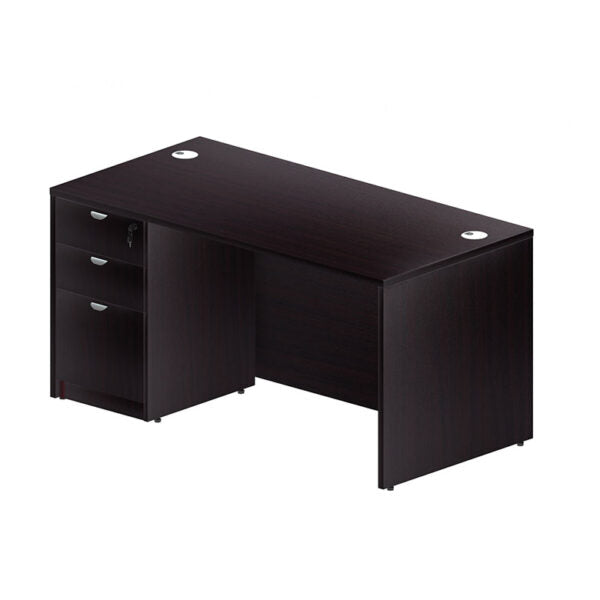 Commercial Office Desk: 66"x30" with Box/Box/File Pedestal