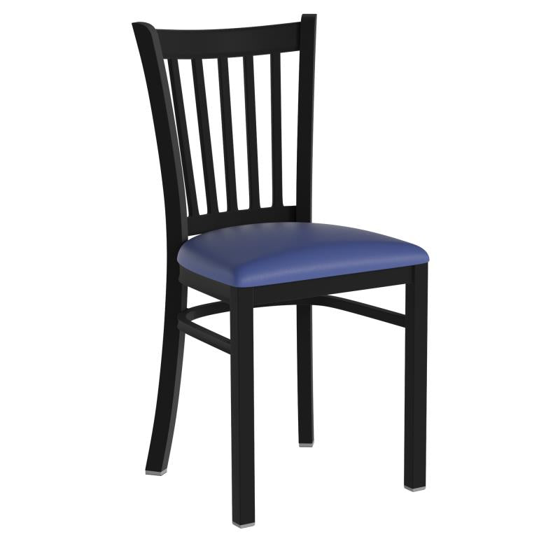 Duty-Built® Vertical Slat Dining Chair - Padded Seat