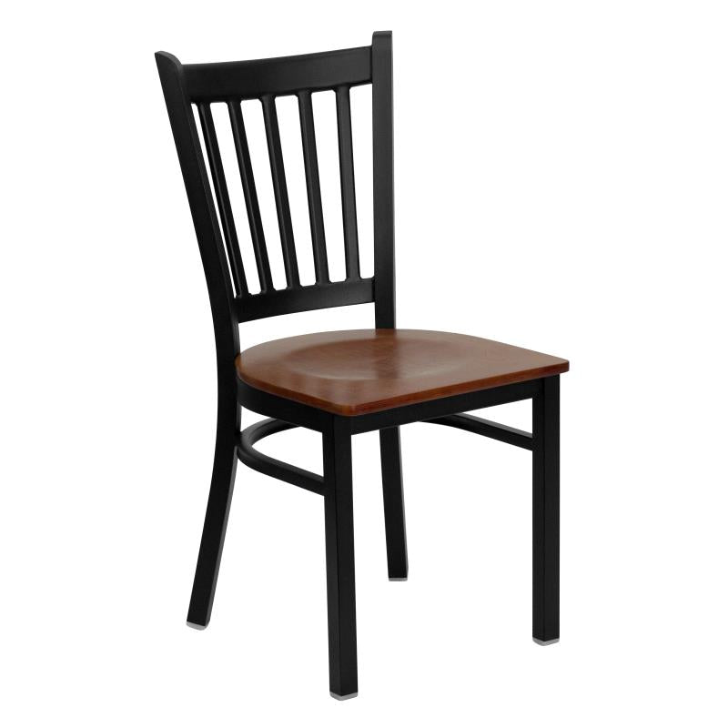 Duty-Built® Vertical Slat Dining Chair - Wood Seat