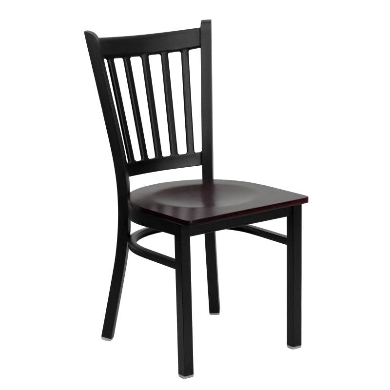 Duty-Built® Vertical Slat Dining Chair - Wood Seat