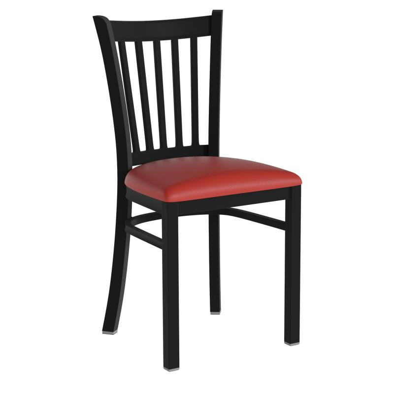 Duty-Built® Vertical Slat Dining Chair - Padded Seat