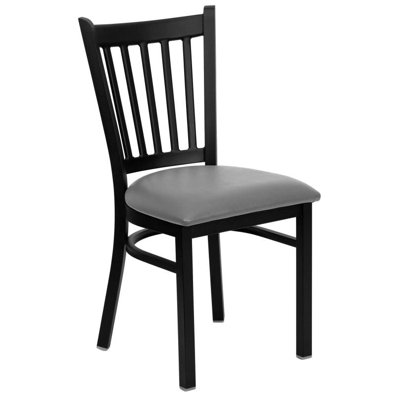 Duty-Built® Vertical Slat Dining Chair - Padded Seat