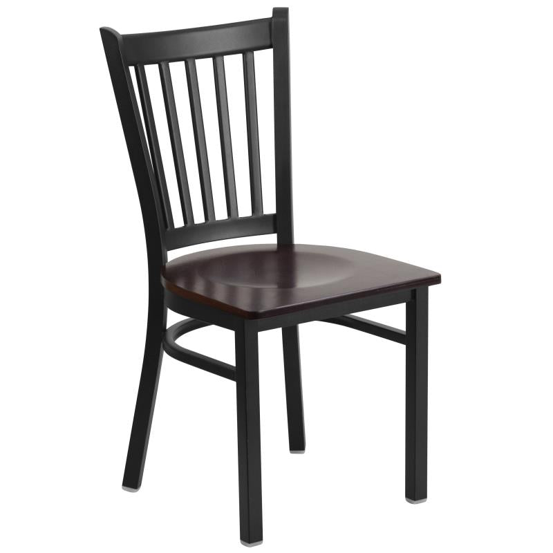 Duty-Built® Vertical Slat Dining Chair - Wood Seat