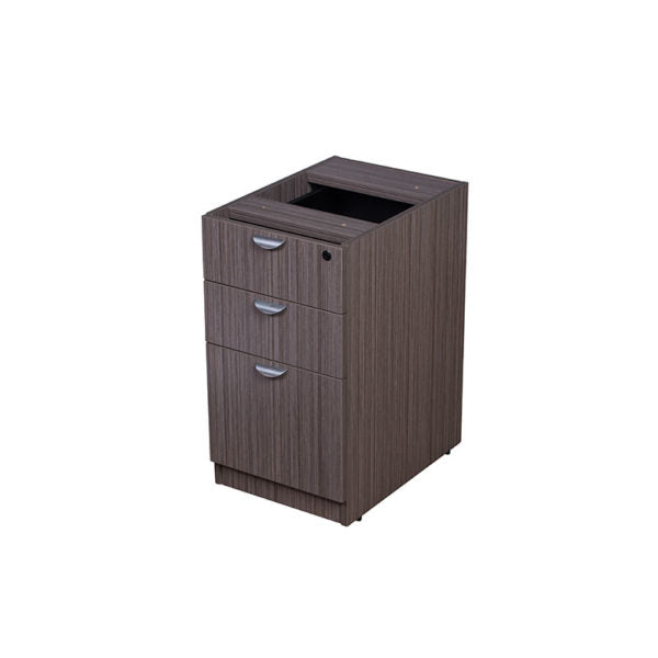 BOSS Office 3-Drawer Deluxe Pedestal for firehouse furniture in driftwood