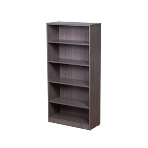 Firehouse furniture, BOSS Office Bookcase in driftwood with five shelves