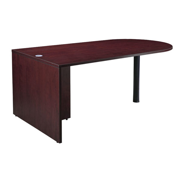 BOSS Office Bullet Desk fireman furniture in mahogany