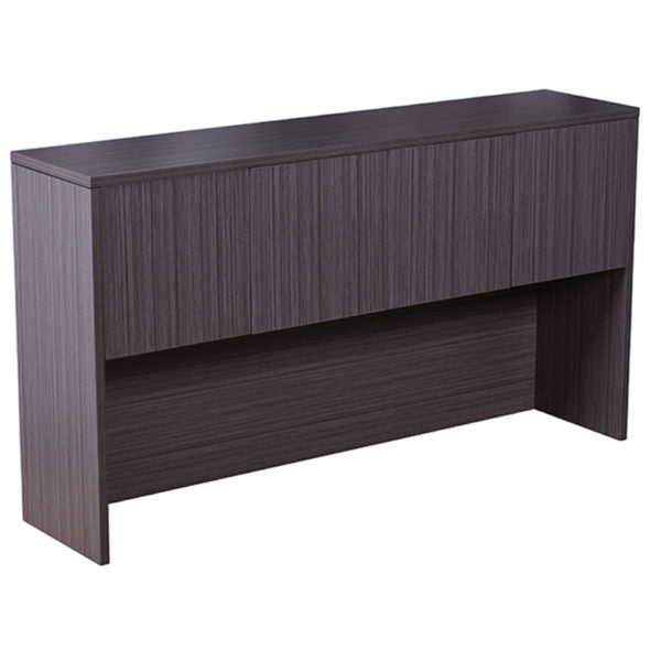 BOSS Office Four Door Hutch firefighter furniture in driftwood