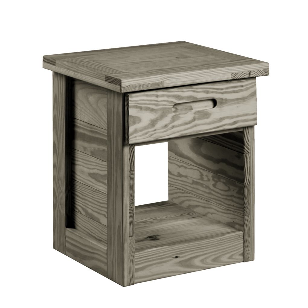 Built Firehouse Tough® Solid-Wood Nightstand w/Drawer