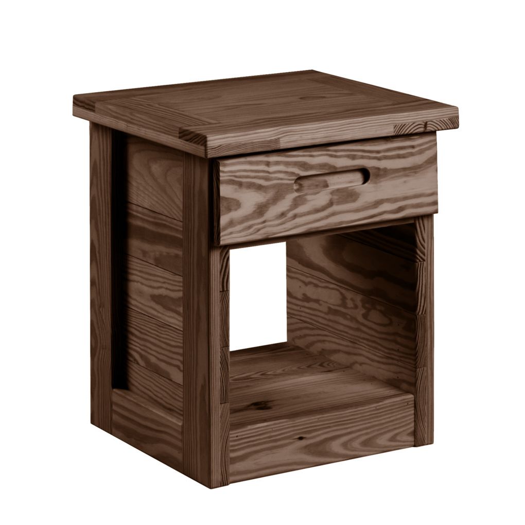 Built Firehouse Tough® Solid-Wood Nightstand w/Drawer