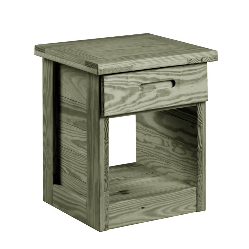 Built Firehouse Tough® Solid-Wood Nightstand w/Drawer