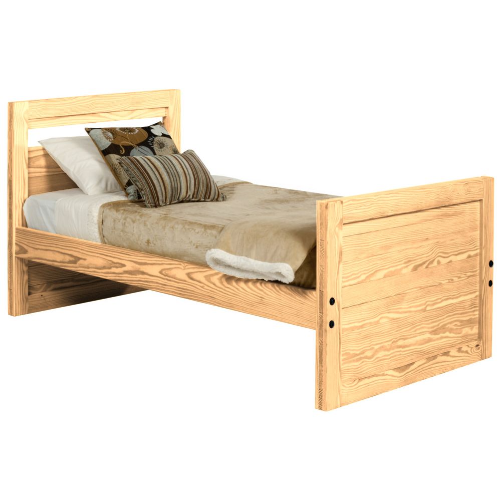 Built Firehouse Tough® Solid-Wood Half Bunk Bed - Solid End