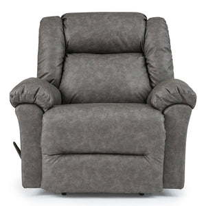 Front view of the Duty-Built Ladder 450 lb. Rated Big & Tall Fire Station Recliner in slate gray color
