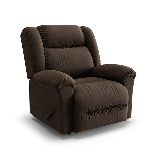 Duty-Built Ladder 450 lb. Rated Big & Tall Fire Station Recliner in walnut color