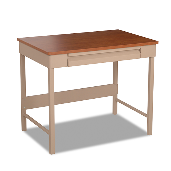 Built Firehouse Strong® Steel Table Desk w/Drawer - Bed Bug Resistant
