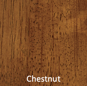 Chestnut finish color swatch option for the solid-wood wardrobe for the twin and twin xl captains bed
