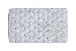 Top view of a 11'' all-foam firehouse mattress with latex and memory foam