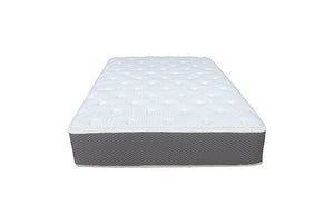 Front view of a 11'' all-foam firehouse mattress with latex and memory foam