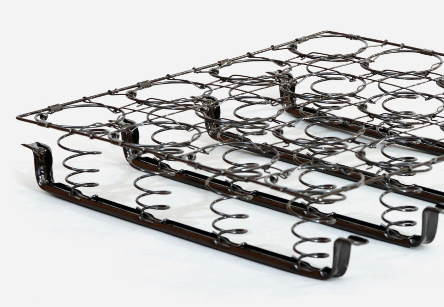 Heat-tempered coil seat springs reinforced with steel support bars in the fire department chair