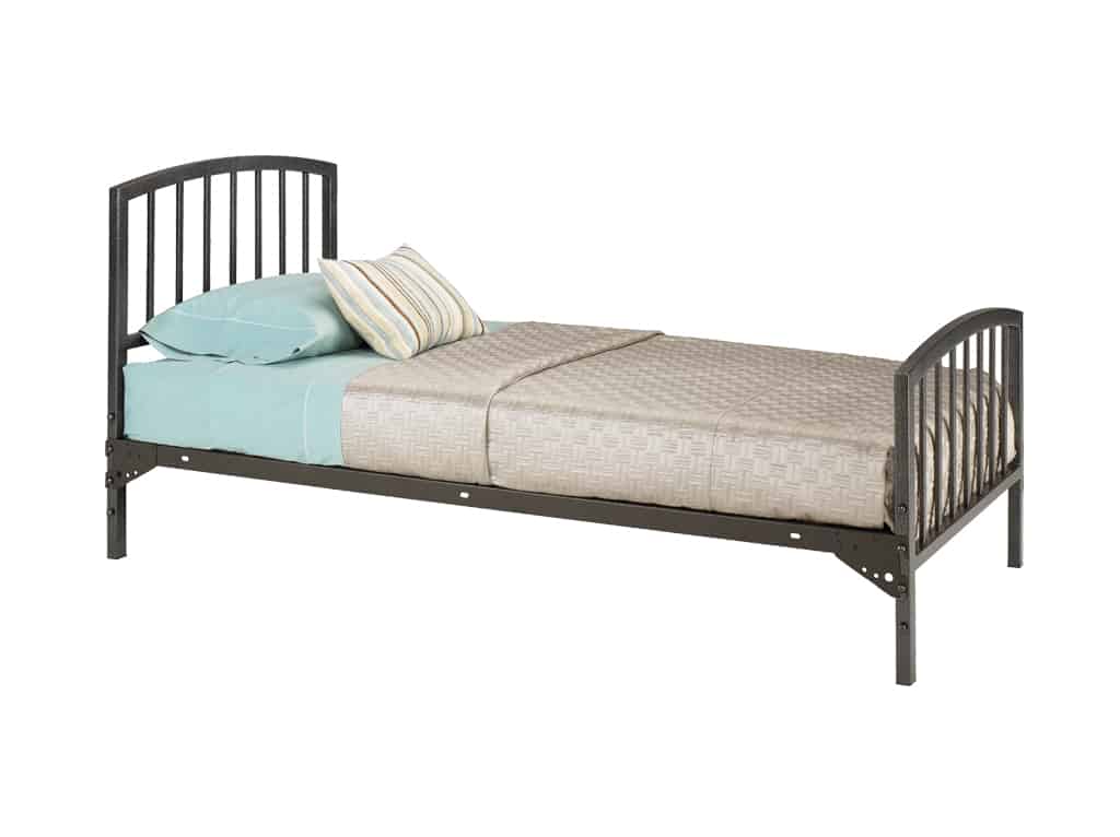 Adjustable, steel fire deparment bed