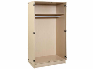 Firehouse Collection Large Laminate Wardrobe, fireman bedroom furniture in the color rift oak