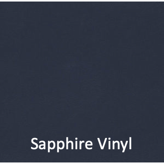 Sapphire vinyl color swatch for the firehouse furniture solid-wood loveseat
