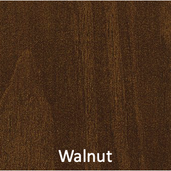 Walnut color swatch for firefighter bedroom furniture