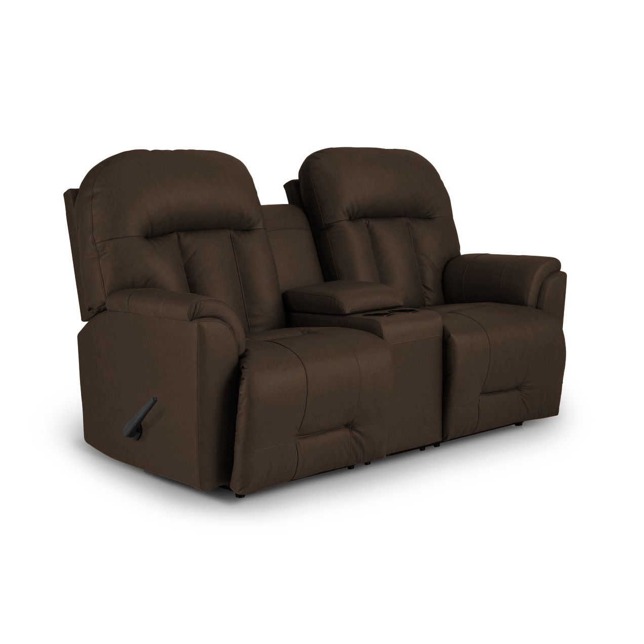 Duty-Built® Engine Leather Console Loveseat
