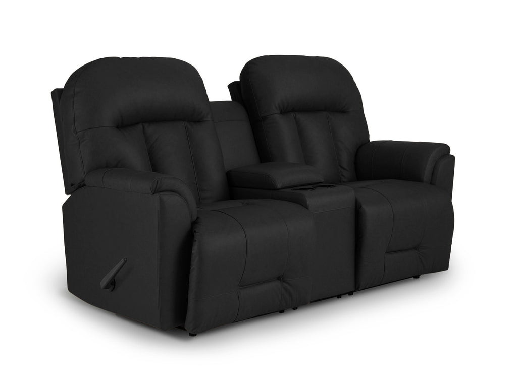 Duty-Built® Engine Leather Console Loveseat