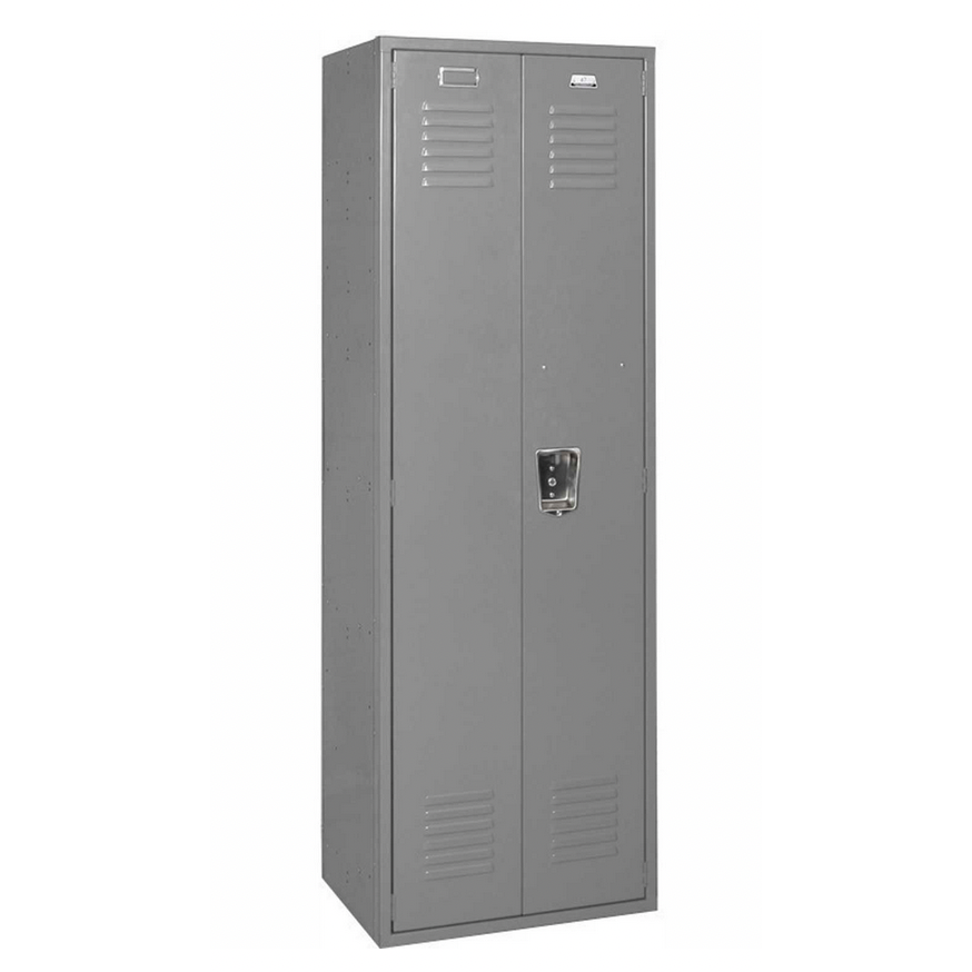 Closed, gray, metal Vanguard Executive Firefighter Locker