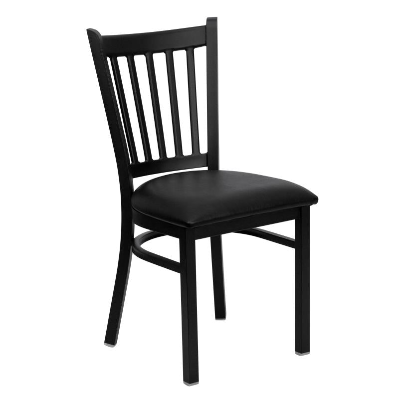 Duty-Built® Vertical Slat Dining Chair - Padded Seat