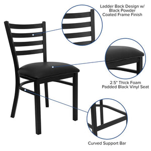 Duty-Built® Ladder-Back Dining Chair - Padded Seat