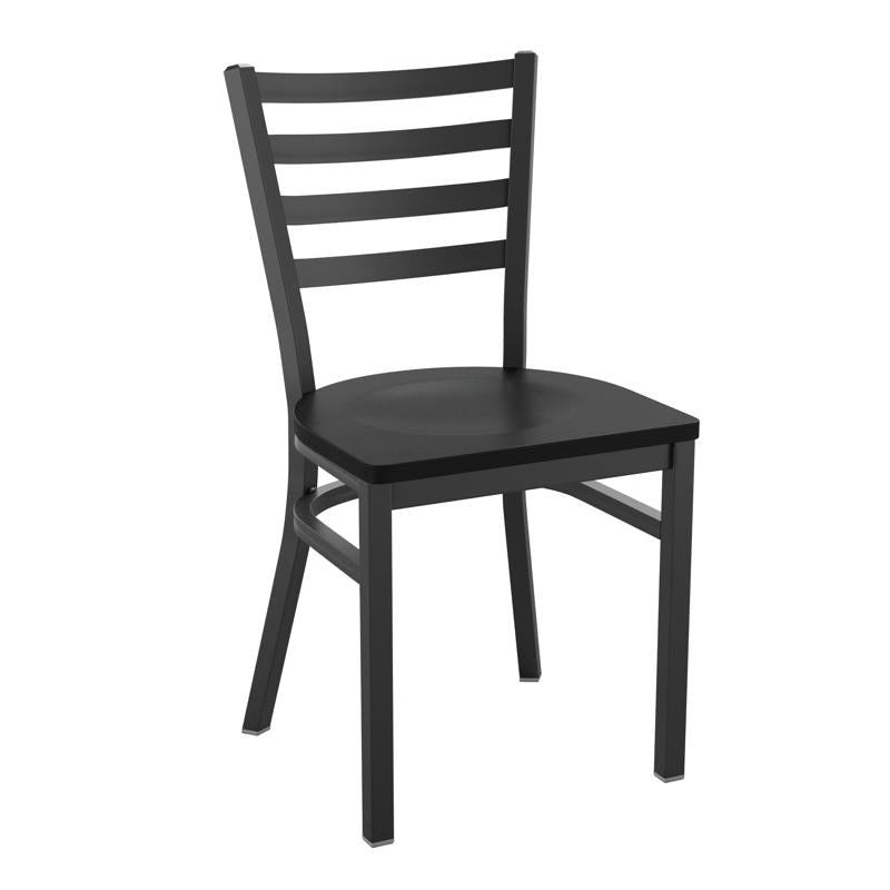 Duty-Built® Ladder-Back Dining Chair - Wood Seat