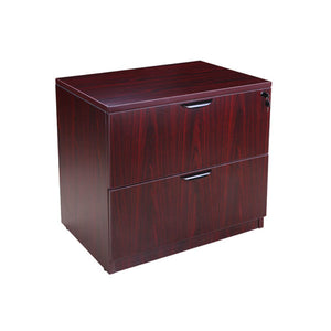 BOSS Office 2-Drawer Lateral File firefighter furniture in mahogany