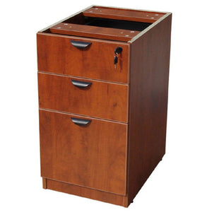 BOSS Office 3-Drawer Deluxe Pedestal for firehouse furniture in cherry