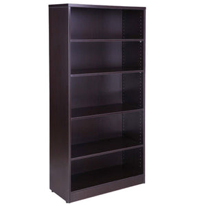 Firehouse furniture, BOSS Office Bookcase in mocha with five shelves