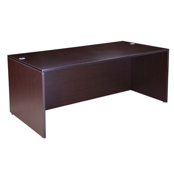 BOSS Office Desk Shell firehouse furniture in mocha
