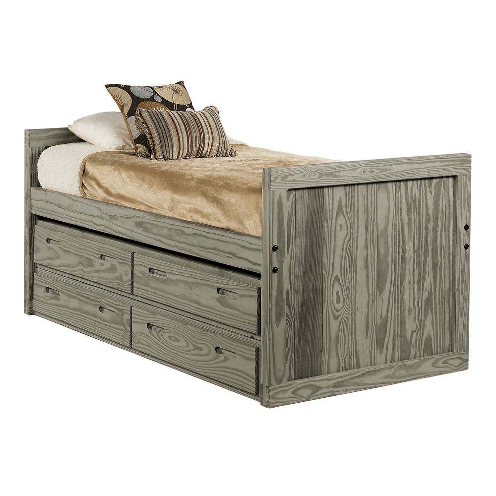 Built Firehouse Tough® Solid-Wood Captain's Bed