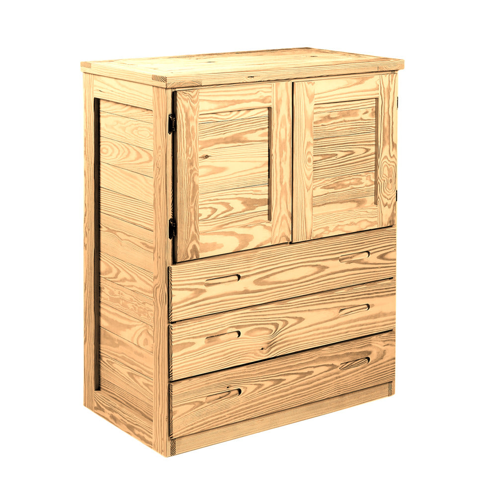 Built Firehouse Tough® Solid-Wood Chest w/Doors + Drawers