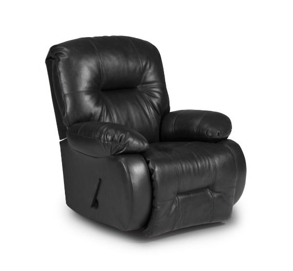 Black leather firefighter recliner