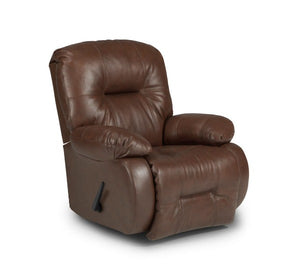 Brown leather firefighter recliner