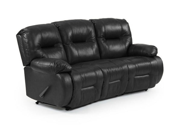 Black fireman recliner sofa with three seats