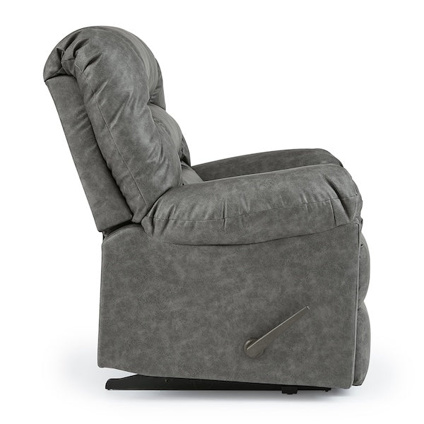 Side view of the Duty-Built Rescue 450 lb. Rated Big & Tall Firehouse Recliner in the color slate