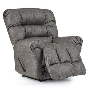 Duty-Built Station Basics Fireman Recliner in the color slate and partially reclined