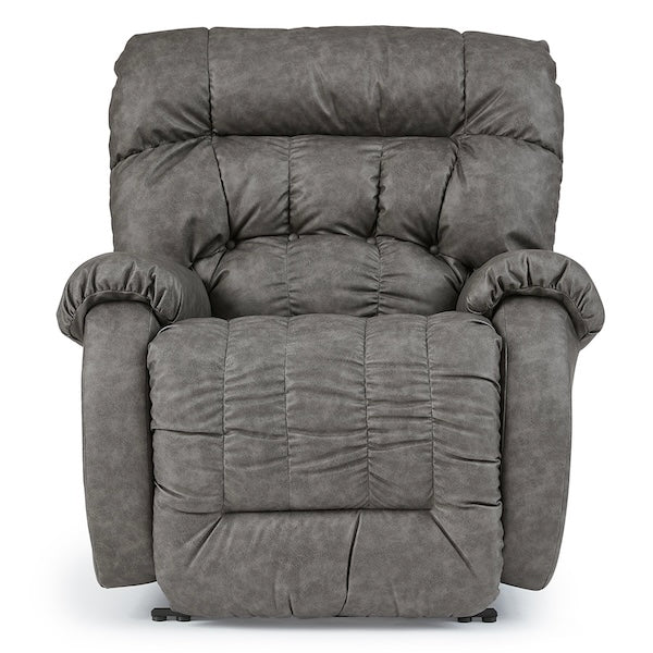 Front view of the slate gray Duty Built Tanker 500lb Rated Big and Tall Firefighter Recliner 