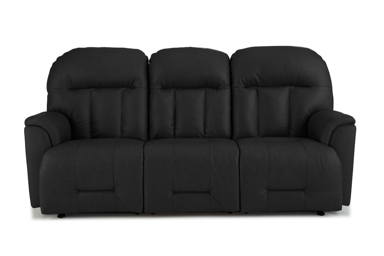 Duty-Built® Engine Leather Double Reclining Sofa